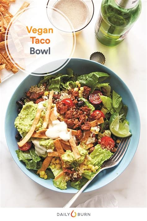 Vegan Fiesta Taco Bowl Recipe from Chloe Coscarelli